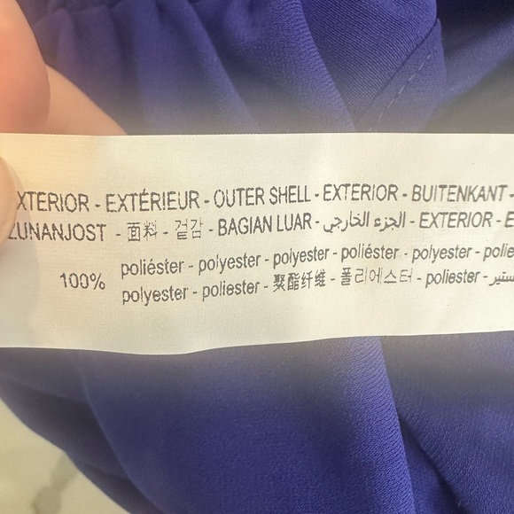 Zara Blue Violet Cut Out Floral Mini Dress-Size XS-NEW - Picture 7 of 8